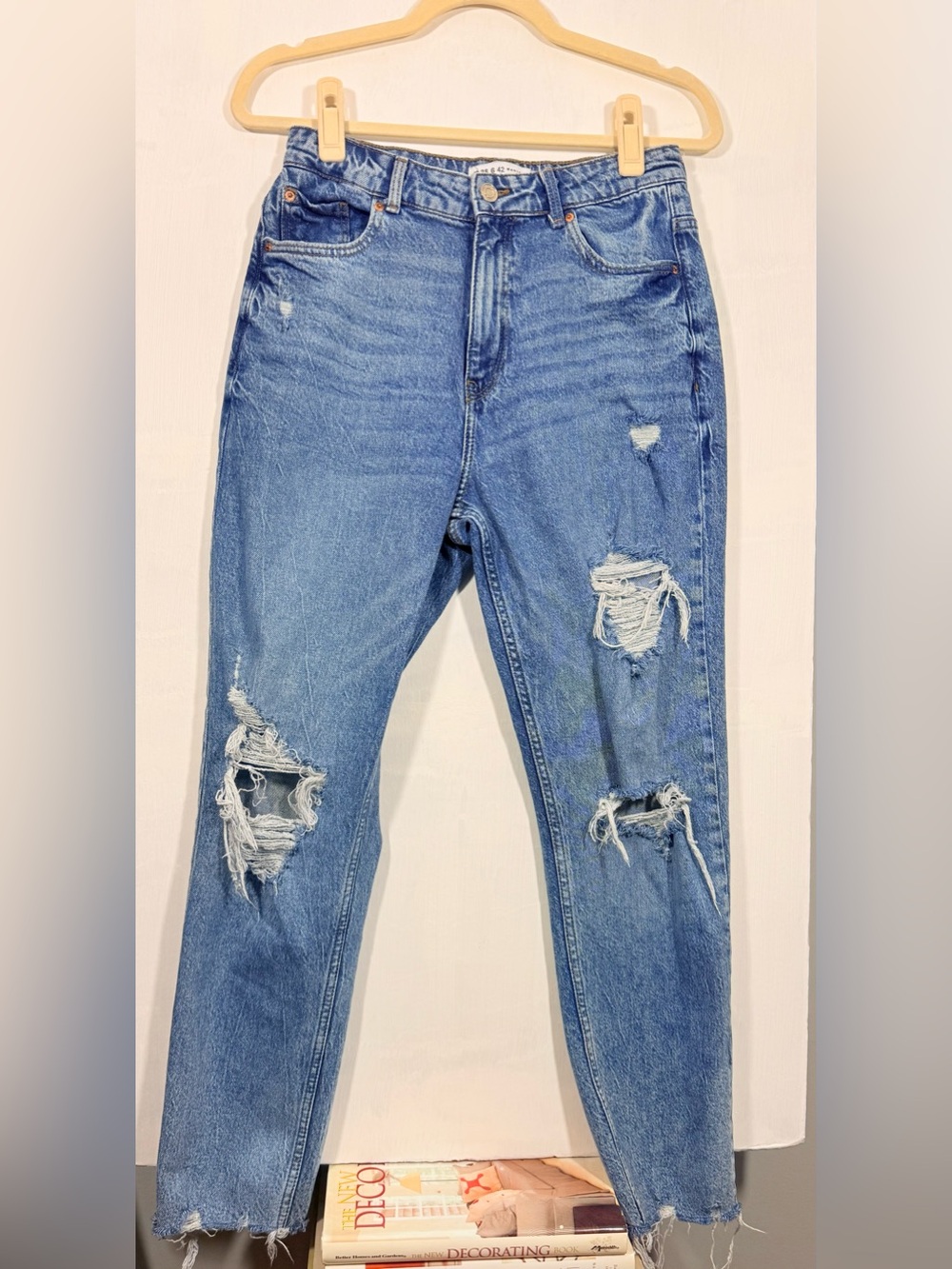 Primark Distressed Light Blue Boyfriend Jeans